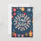 Neujahrskarte Dankeskarte (Vorderseite)