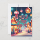 Neujahrskarte Dankeskarte (Rückseite)