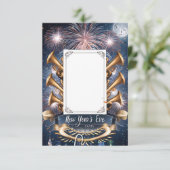 Neujahrskarte Einladung (Stehend Vorderseite)