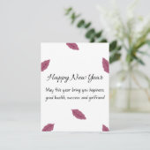 Neujahrskarte Feiertagskarte (Stehend Vorderseite)