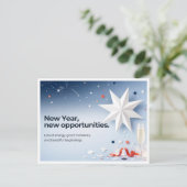 Neujahrskarte Feiertagspostkarte (Stehend Vorderseite)