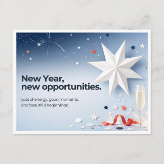 Neujahrskarte Feiertagspostkarte