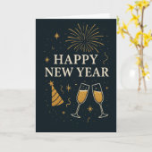 Neujahrskarte Karte (Gelbe Blume)