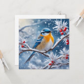 Neujahrskarte Karte (Vorderseite/Rückseite Beispiel)