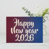 Neujahrskarte mit Gruß  Feiertagskarte (Stehend Vorderseite)