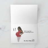 Neujahrskarte / Schwangerschaftsankündigung Feiertagskarte (Innenseite)