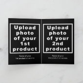 Neujahrskarte schwarzer Faltenkarte Karte (Innenseite)