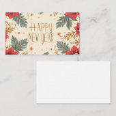 Neujahrskarte Visitenkarte (Vorne/Hinten)