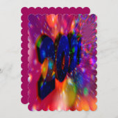 Neujahrskarten, 2021, Weihnachtskarte Save The Date (Vorne/Hinten)