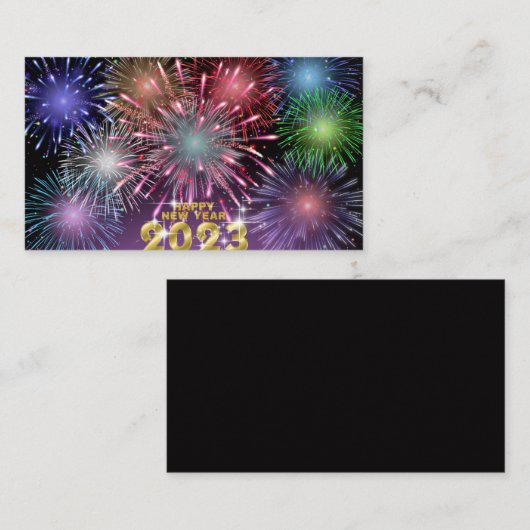 Neujahrskarten 2023, mitteilungskarte (Vorne/Hinten)