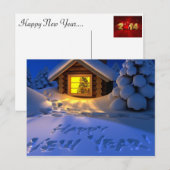 Neujahrskarten Feiertagspostkarte (Vorne/Hinten)