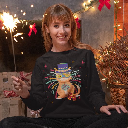 Neujahrskatze Sweatshirt