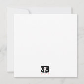 Neujahrskranz Feiertagskarte (Rückseite)