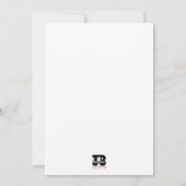 Neujahrskranz Feiertagskarte (Rückseite)