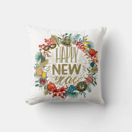 Neujahrskranz Kissen