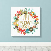 Neujahrskranz Leinwanddruck (Insitu (Holzboden))