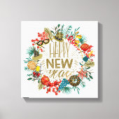 Neujahrskranz Leinwanddruck (Vorderseite)