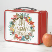 Neujahrskranz Metall Brotdose (Beispiel)