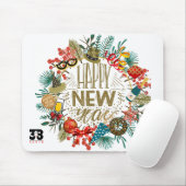 Neujahrskranz Mousepad (Mit Mouse)