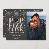 Neujahrskündigung der Schwangerschaft Neujahr 2019 Feiertagskarte (Vorne/Hinten)