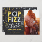 Neujahrskündigung der Schwangerschaft Neujahrskart Feiertagskarte (Vorne/Hinten)