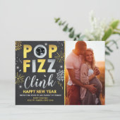 Neujahrskündigung der Schwangerschaft Neujahrskart Feiertagskarte (Stehend Vorderseite)