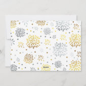 Neujahrskündigung der Schwangerschaft Neujahrskart Feiertagskarte (Rückseite)