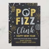 Neujahrskündigung der Schwangerschaft Neujahrskart Feiertagskarte (Vorne/Hinten)