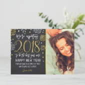 Neujahrskündigung der Schwangerschaft Neujahrskart Feiertagskarte (Stehend Vorderseite)