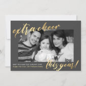 Neujahrskündigung des Fotos Schwangerschaft im Neu Ankündigung (Vorderseite)