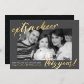 Neujahrskündigung des Fotos Schwangerschaft im Neu Ankündigung (Vorne/Hinten)