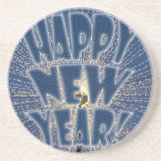 Neujahrslicht Getränkeuntersetzer (Vorne)
