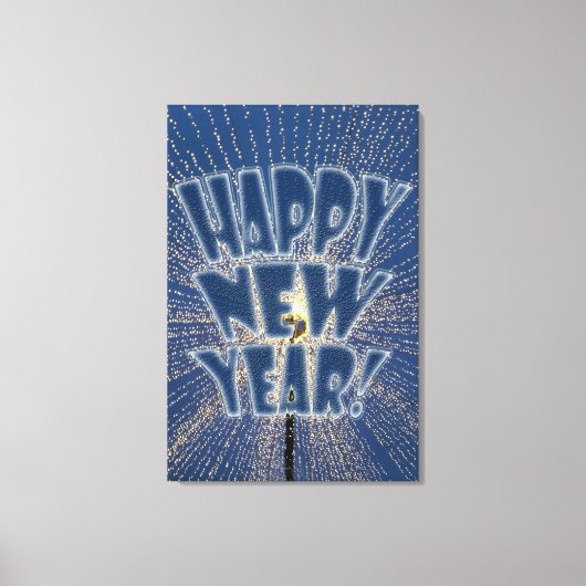 Neujahrslicht Leinwanddruck (Vorderseite)