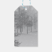 Neujahrsmagie der Schwarzweißrinder Geschenkanhänger (Rückseite)