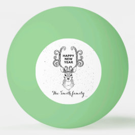 Neujahrsmagie der Schwarzweißrinder Tischtennisball