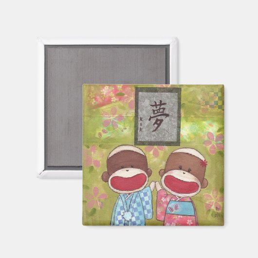 Neujahrsmagnet Magnet (Vorderseite/Rückseite)