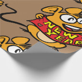 Neujahrsmaus Geschenkpapier (Ecke)