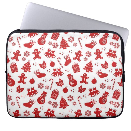 Neujahrsmuster Laptopschutzhülle (Vorderseite)