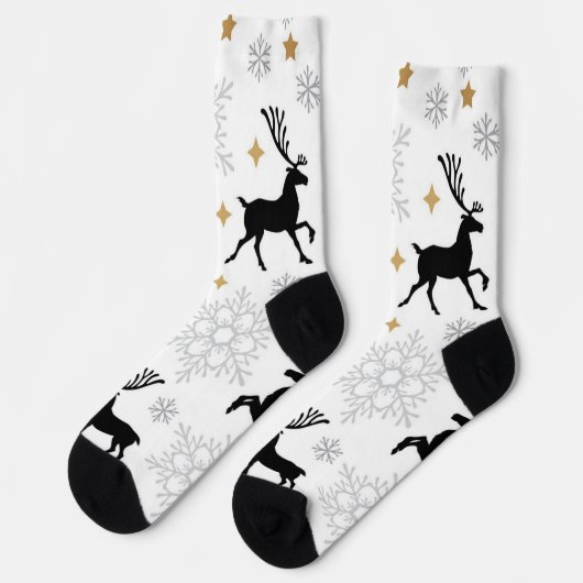 Neujahrsmuster Socken (Linkes Detail)