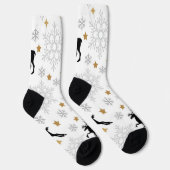 Neujahrsmuster Socken (Rechts)