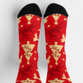 Neujahrsmuster Socken (Oben)
