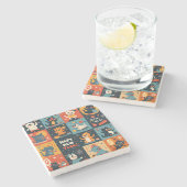 Neujahrsmuster Untersetzer (Seitenansicht)