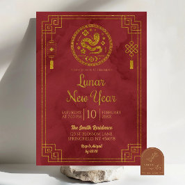 Neujahrsnachtsfest in China Einladung