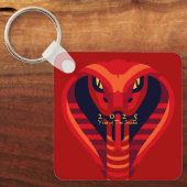 Neujahrsnake 2025 BSqK01 Schlüsselanhänger (Vorderseite)