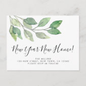 Neujahrsneulinge Zuhause-Foliage Ankündigungspostkarte (Vorderseite)