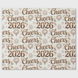 Neujahrspapier 2026 geschenkpapier