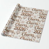 Neujahrspapier 2026 geschenkpapier (Ungerollt)