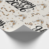 Neujahrspapier 2026 Geschenkpapier (Ecke)