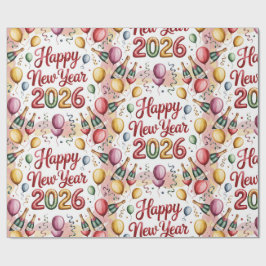 Neujahrspapier 2026 Geschenkpapier