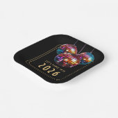 Neujahrspapier Pappteller (Gewinkelt)